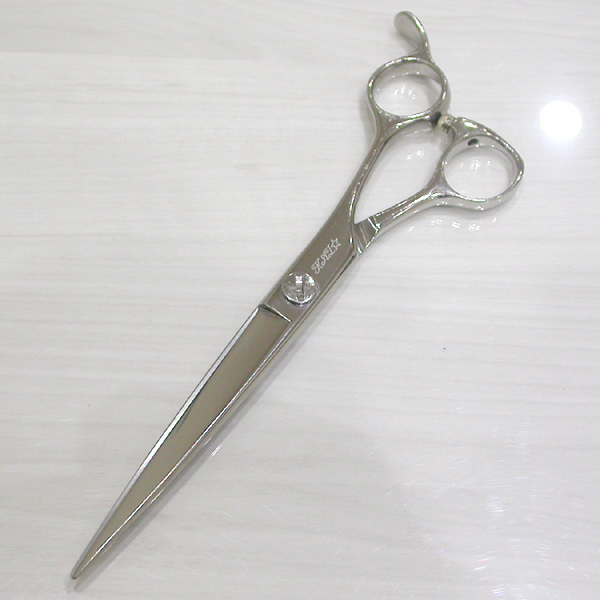 A2491☆美品 NETWORK SCISSORS ネットワークシザー シザー 7インチ 理容 美容 ハサミ 鋏 プロ用 オフセットハンドル ネーム刻印有り 美品_1