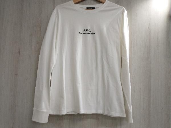  通年 A P C アーペーセー 長袖シャツ 25082-1-92805 定番ロゴ刺繍Tシャツ Ｓ 白(Sサイズ)｜売買されたオークション情報、yahooの商品情報をアーカイブ公開 - オークファン 長袖シャツ一般