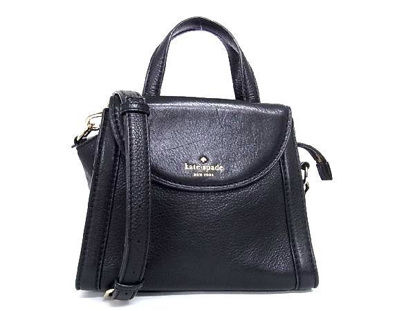 【定番，低価】 1円 kate spade ケイトスペード レザー ゴールド金具 2WAY ハンドバッグ ショルダーバッグ 斜め掛け ブラック系 S9192Xオ(ハンドバッグ)｜売買されたオークション情報、yahooの商品情報をアーカイ かばん、バッグ