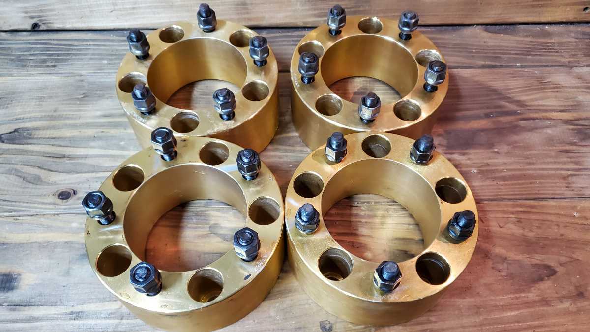 新品，お得 ジムニー ワイドトレッドスペイサー 70ミリ ワイルドなジムニーへ JA11 SJ30 ゴールド 70ミリ 使用問題なし 139.7 5穴(5穴)｜売買されたオークション情報、yahooの商品情報をアーカイブ公開 - オー 5穴