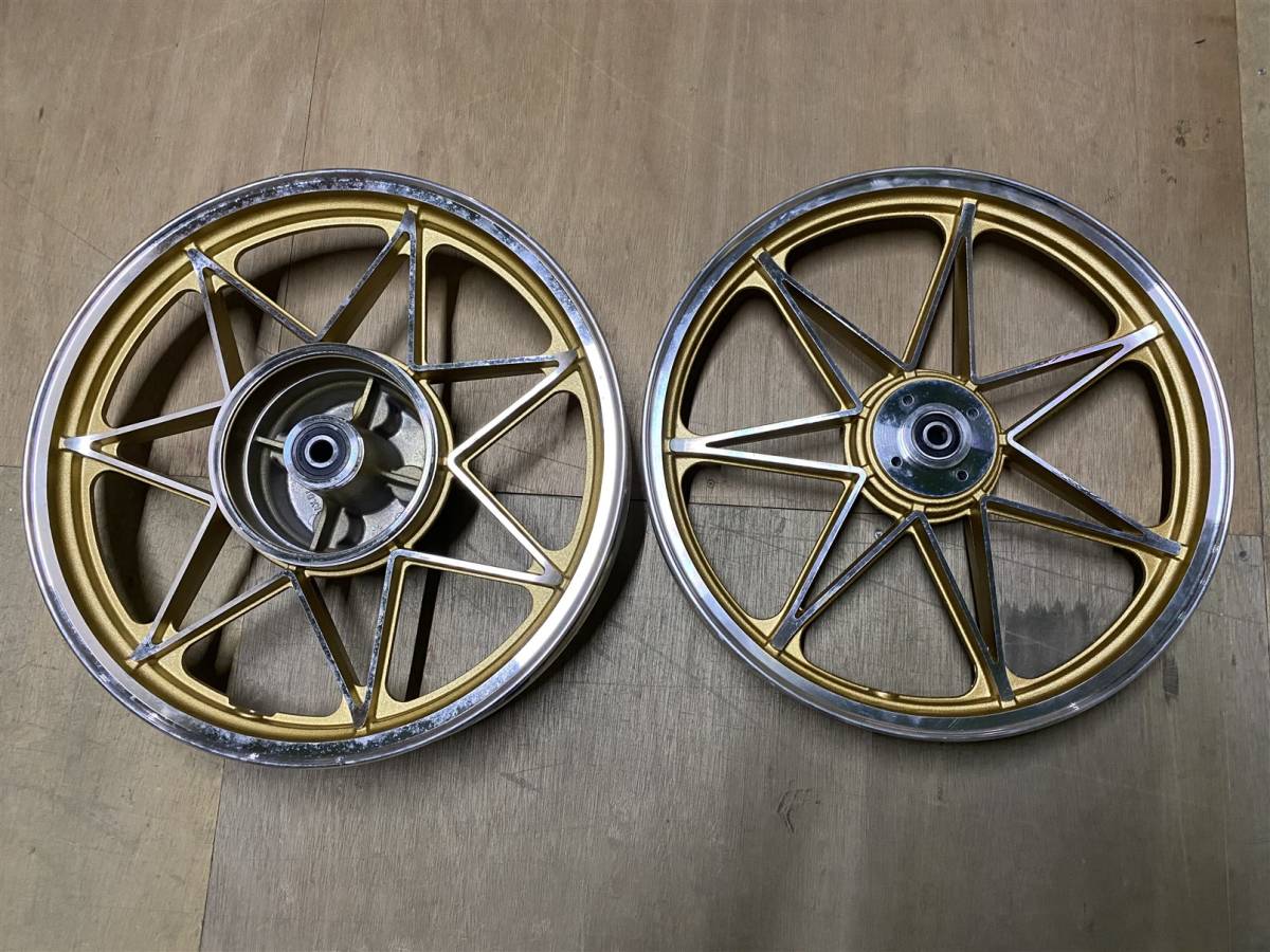旧CB400F キャスト ホイール G7/中古CB350FハヤシCB250T美品BEETホーク 