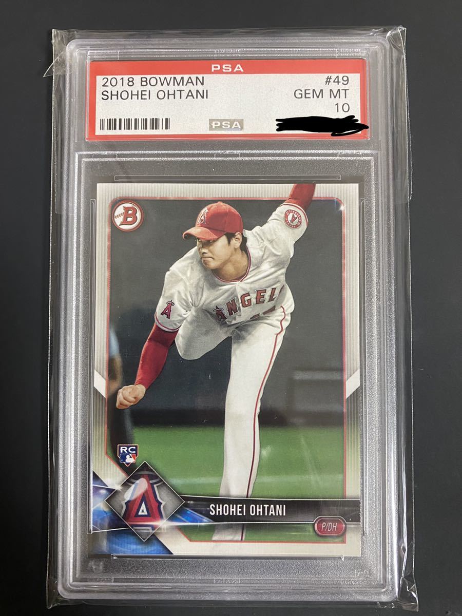 定番，本物保証】 【PSA10】大谷翔平 bowman 2018 #49 ルーキーカード 