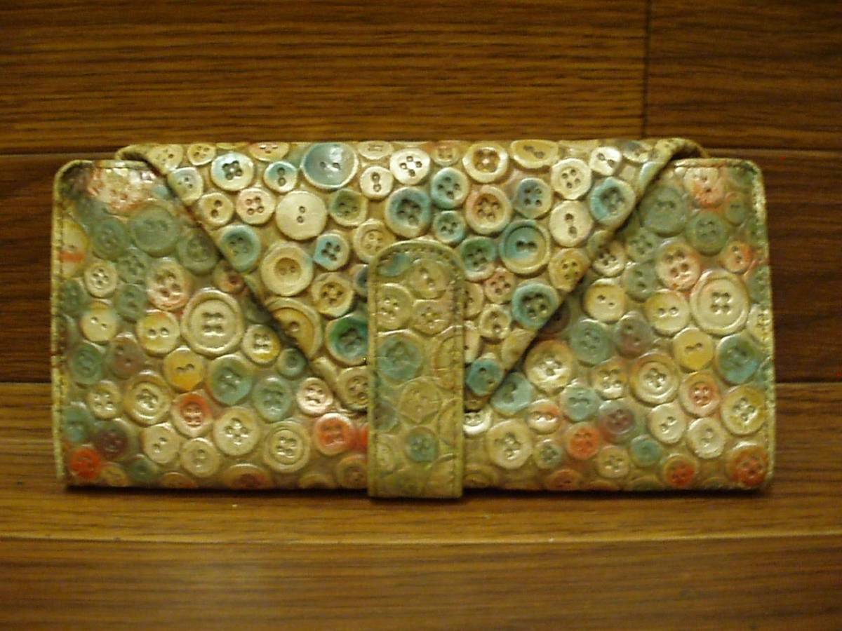 ○HIROKO HAYASHI ヒロコハヤシ ボタン柄 長財布 エレンディラ ロング