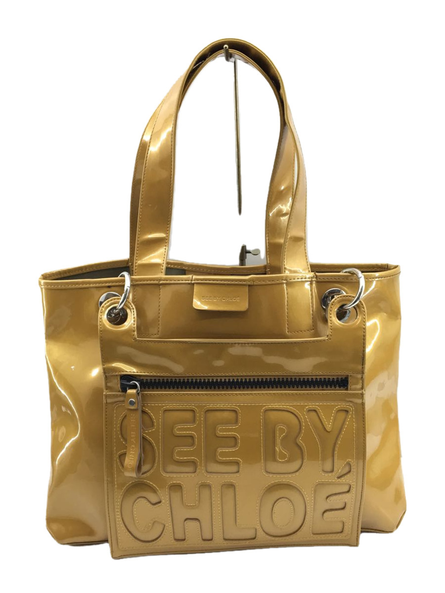 SEE BY シーバイクロエ CHLOE トートバッグ エナメル調 バッグ - CHLOE 