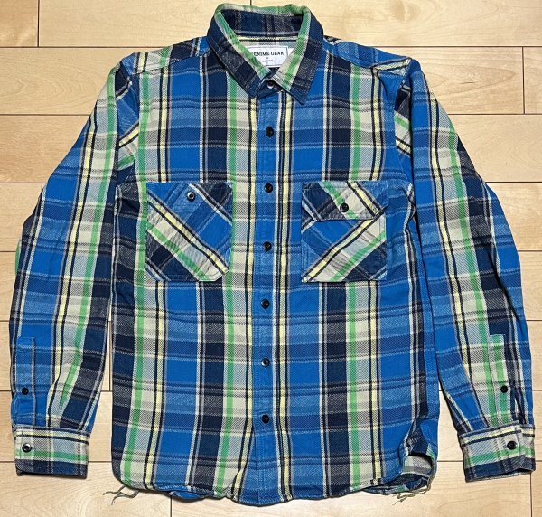 ドゥニーム DENIME チェック 長袖 ヘビーネルシャツ M ドゥニーム DENIME チェック 長袖 ヘビーネルシャツ M