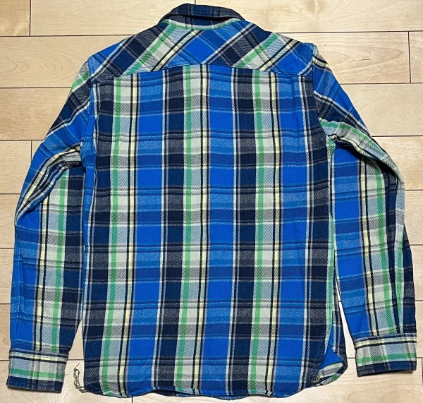 Denime ドゥニーム チェック長袖ヘビーネルシャツ MEDIUM M Denime ドゥニーム チェック長袖ヘビーネルシャツ MEDIUM M