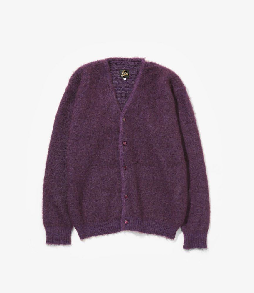 21AW NEEDLES MOHAIR CARDIGAN - SOLID ニードルス モヘアカーディガン