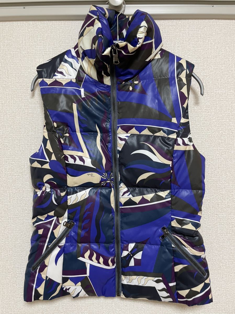 安い，豊富な Emilio Pucci エミリオプッチ プッチ柄ダウンベスト(ジャンパー、ブルゾン)｜売買されたオークション情報、yahooの商品情報をアーカイブ公開 - オークファン 女性用