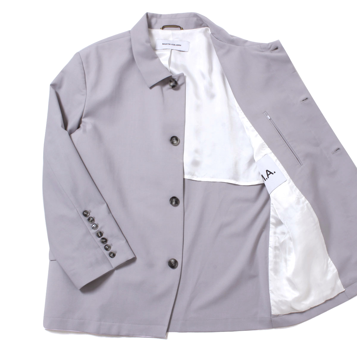 19年物 MARTIN ASBJORN Logan Blazer / Trousers size46 Moonshine  