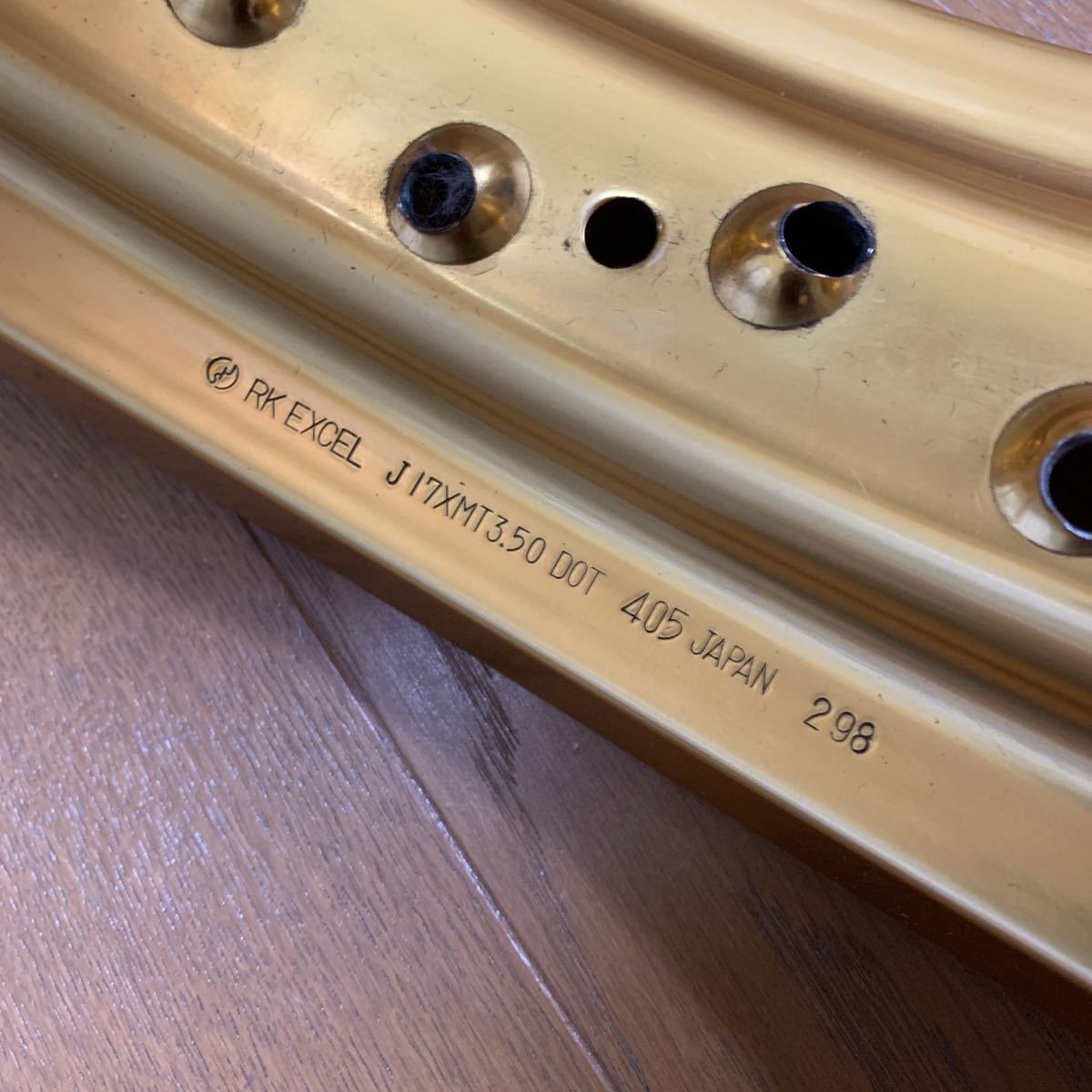 XR250モタード用 Yahoo!オークション RKエキセルリム製 特注アルミリム 