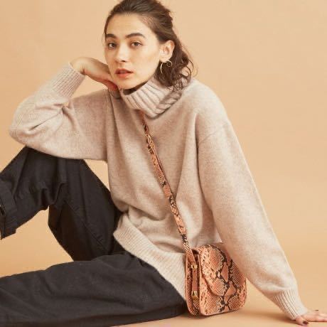 ★ユナイテッドアローズBEAUTY&YOUTH★ウールカシミヤルーズタートルネックニット美品 セーター