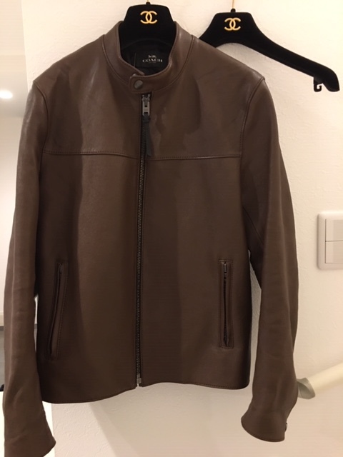 COACH シングル メンズ コーチ レザージャケット ジャケット