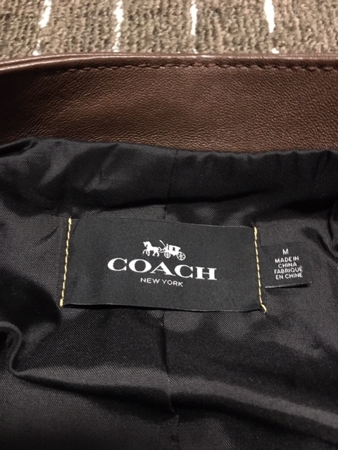COACH シングル メンズ コーチ レザージャケット ジャケット