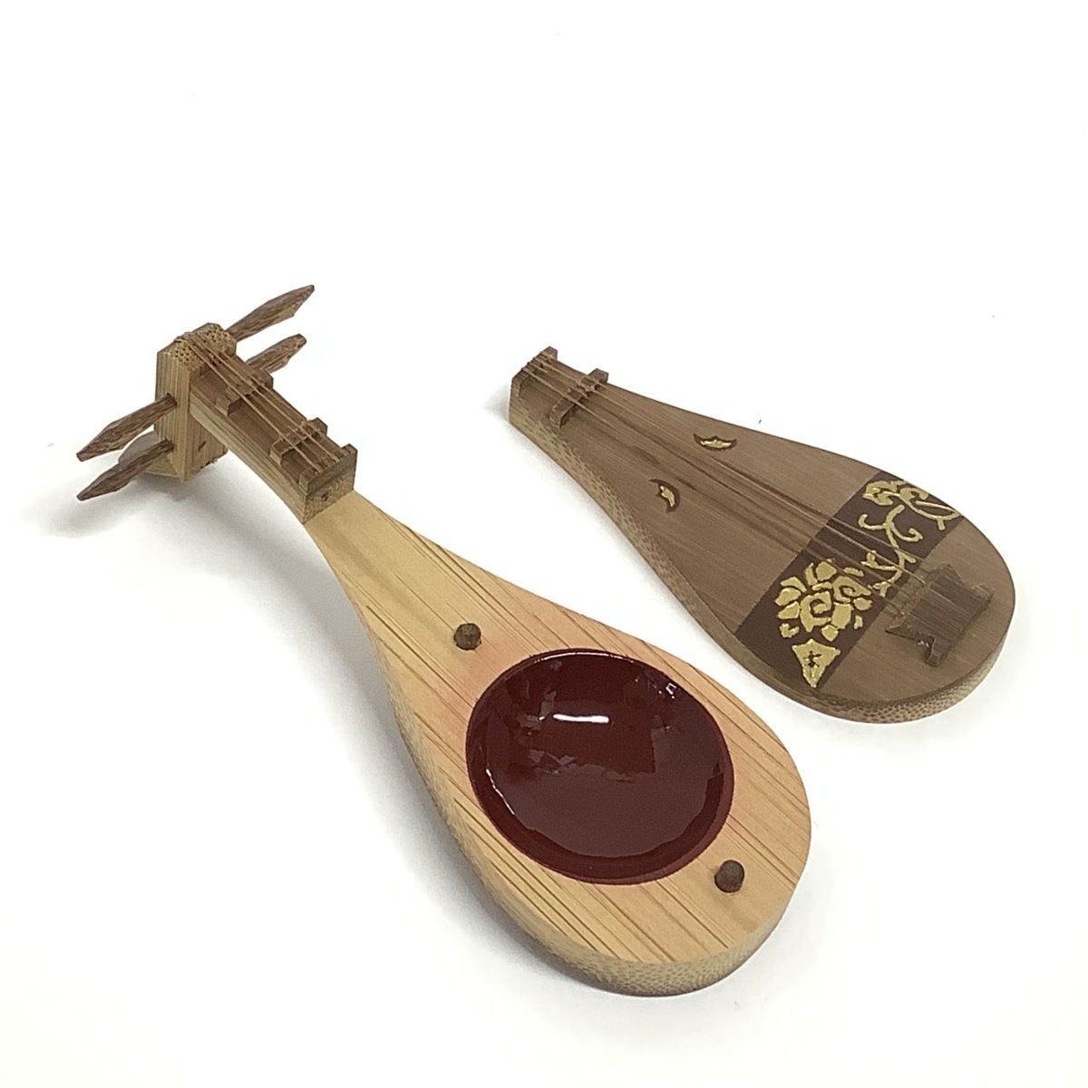 香合 茶道具 石津外記 作 欅摺漆 唐傘香合 ⁄Buyee No150 本
