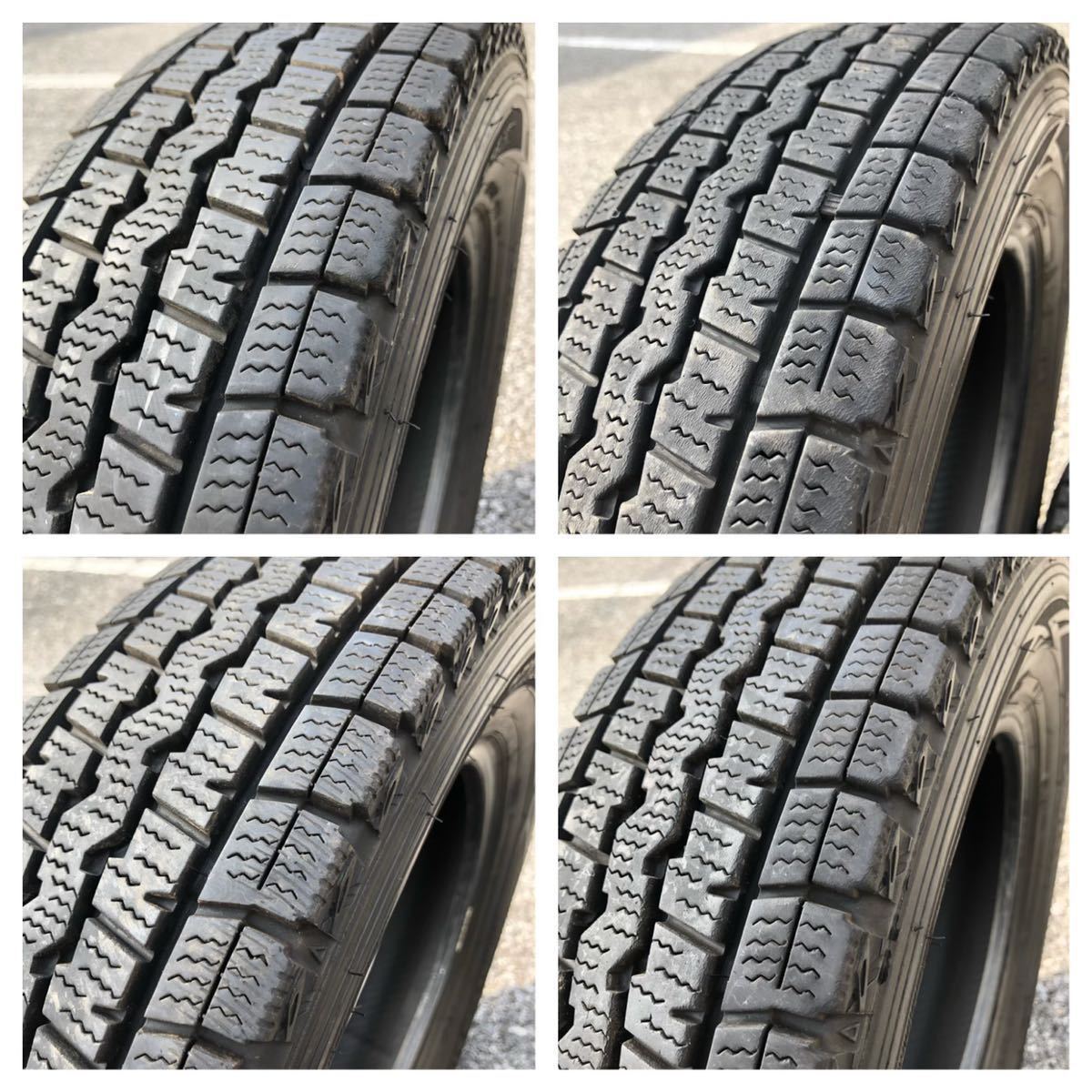 ダンロップ 中古 軽トラ バン DUNLOP スタッドレスタイヤ 145R12 LT 