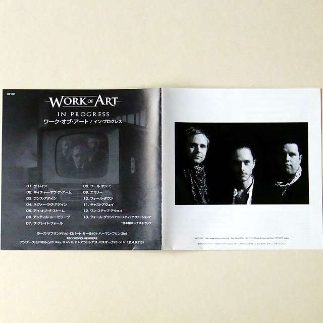 Work Of Art(ワーク・オブ・アート) - In Progress (帯付き日本国内盤)