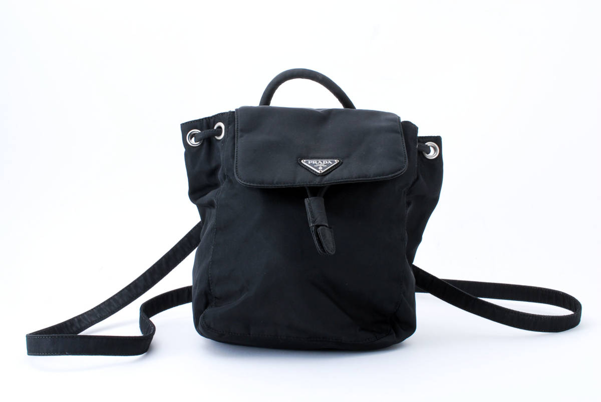 1円スタート】美品 PRADA プラダ テスート ナイロン リナイロン ミニ 