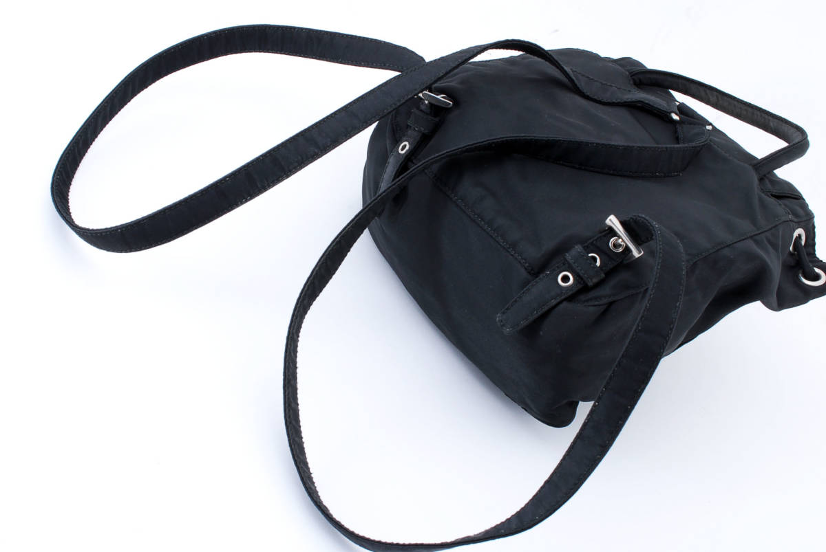 1円スタート】美品 PRADA プラダ テスート ナイロン リナイロン ミニ 