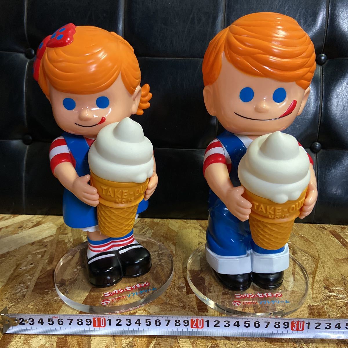 非売品】ニックン ＆ セイ チャン 日世 ソフトクリーム 昭和レトロ 