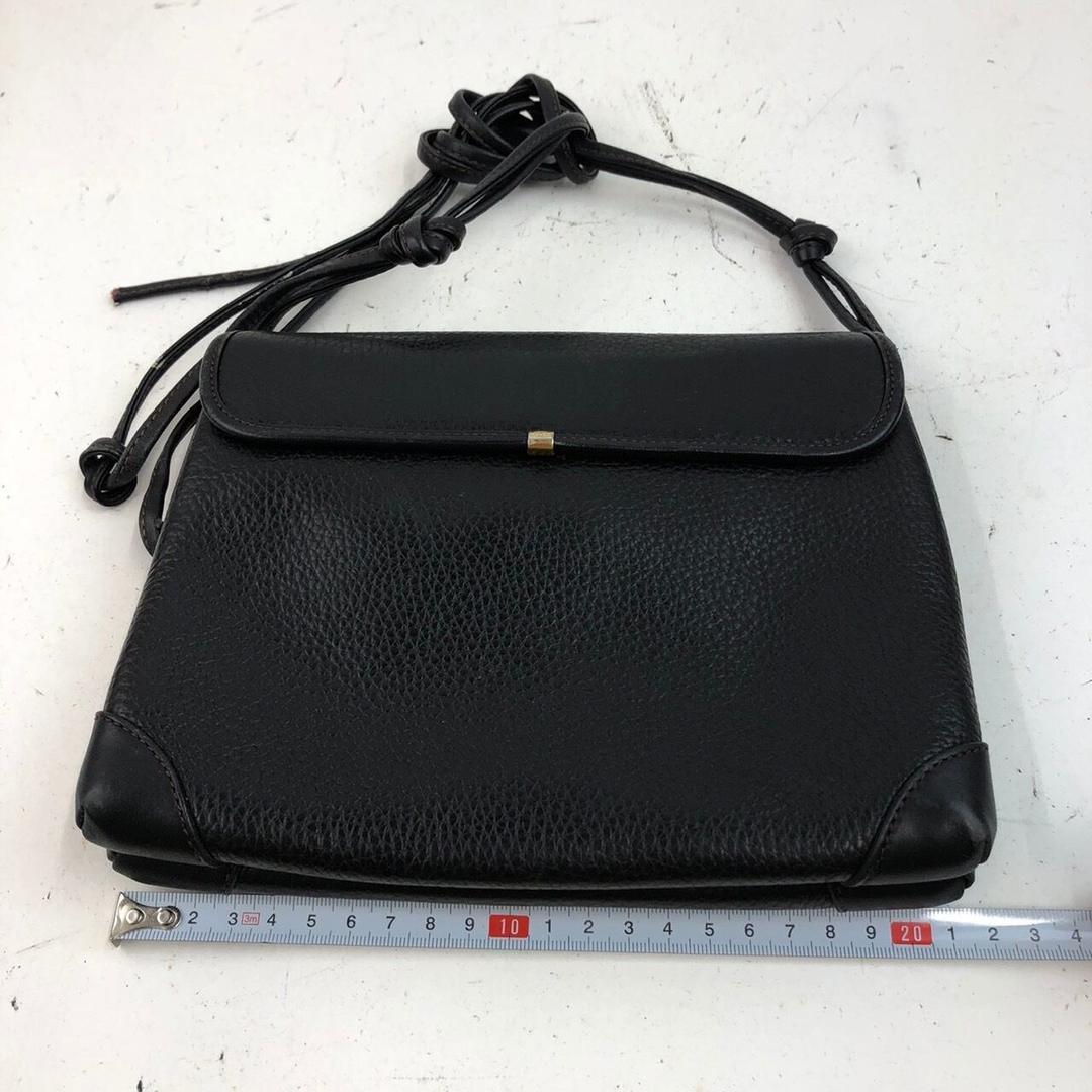 GUCCI GG柄 ショルダーバッグ レザー ブラック レディース ブランド