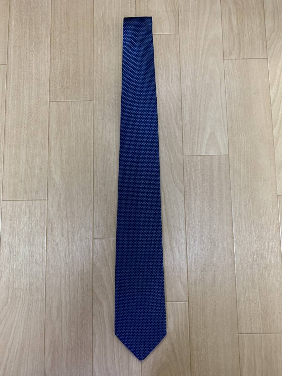 ☆エルメス☆HERMES☆ネクタイ☆ネイビー☆石畳☆ ネクタイ エルメス