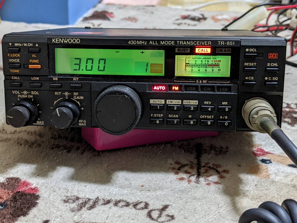 KENWOOD TR-851 430M オールモードトランシーバー マイク ，DCコード