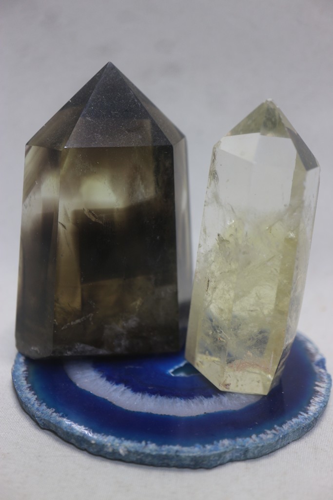 パワーストーン　　スモーキークォーツ水晶　黄水晶　瑪瑙台_1