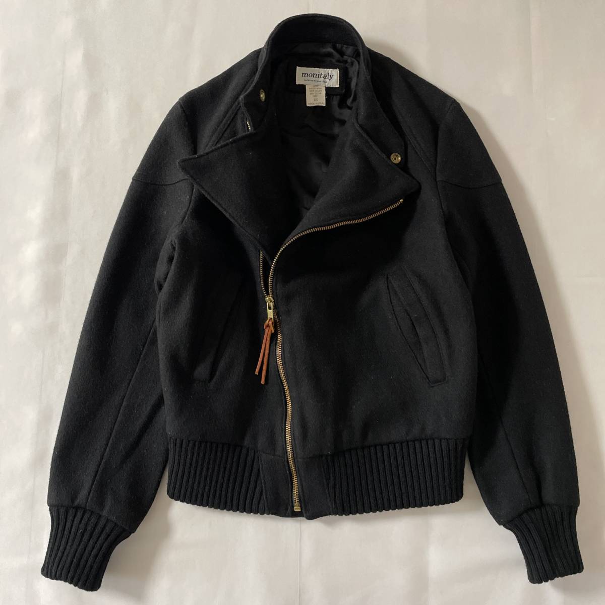 monitaly USA製 size XS モニタリー ck2 メルトン ライダーズ シングル 