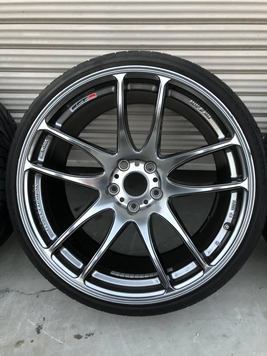 WORK エモーション極 19インチF:9.5J+25 R:10.5J+32 PCD：5穴114.3 F 