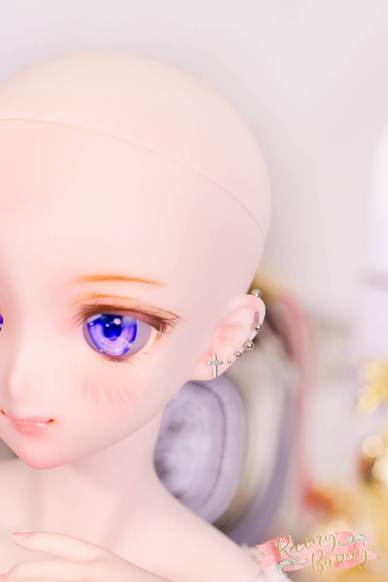 RAINYBUNNY】DDH09 セミホワイト肌ヘッド ＋天使の瞳レジンアイ＋RB