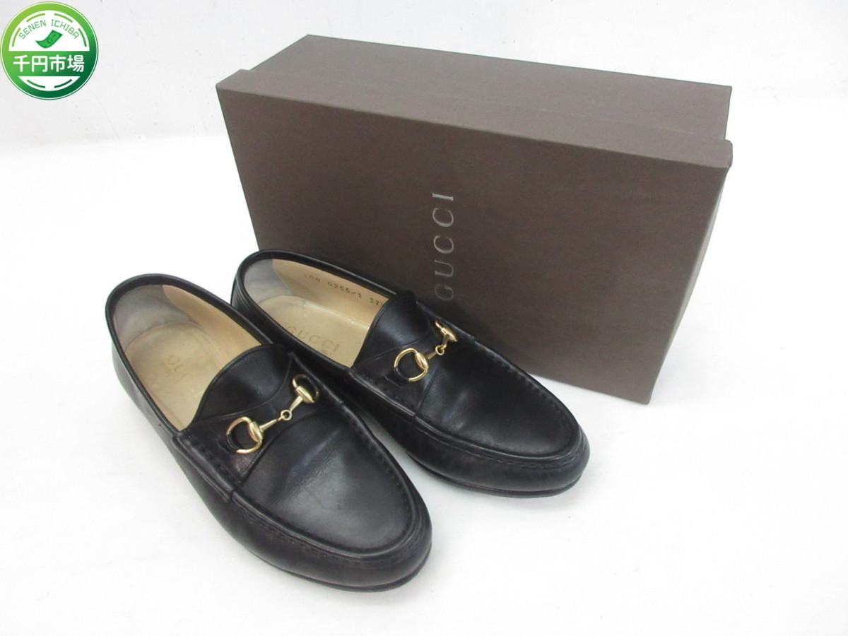 激安大特価，豊富な 【O-9309】GUCCI グッチ レザーホースビット 