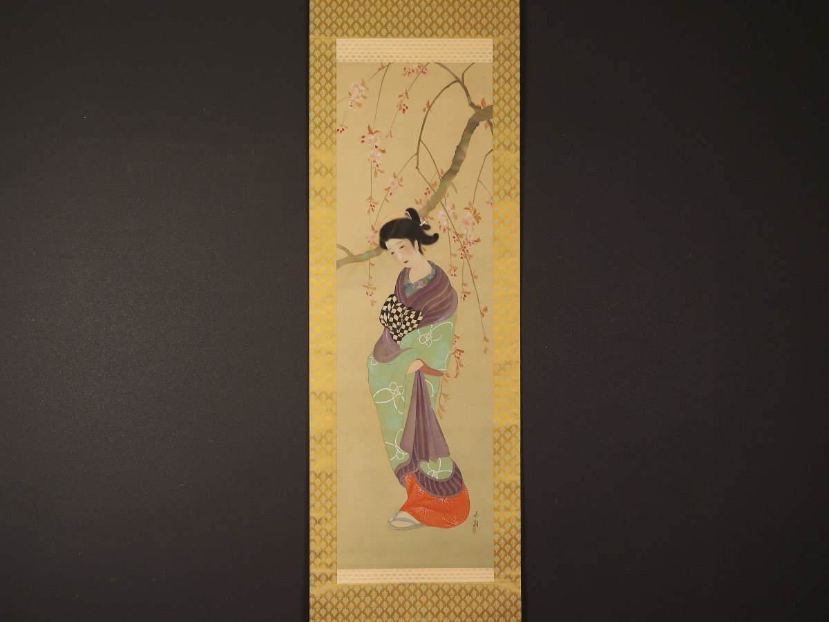KADOKAWA公式 浮世絵木版画 狼桜美人図 ホロ 新緑Ver.: カドスト