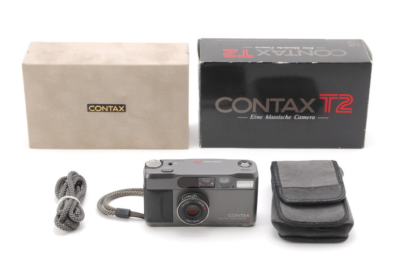 超人気 Contax コンタックス T2 チタンブラック 高級コンパクト