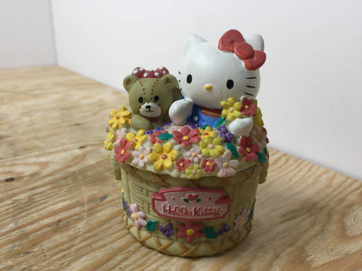 ☆キティちゃん 小物入れ☆陶器 レトロ 当時物 レア 置物 オブジェ 