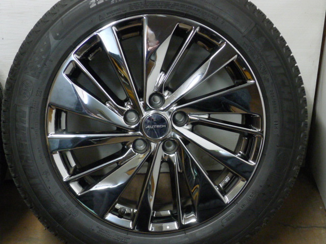 バリ山 ミシュラン X-ICE 225/55R18 18×7.5J 5H 114.3 +55 アルミ 