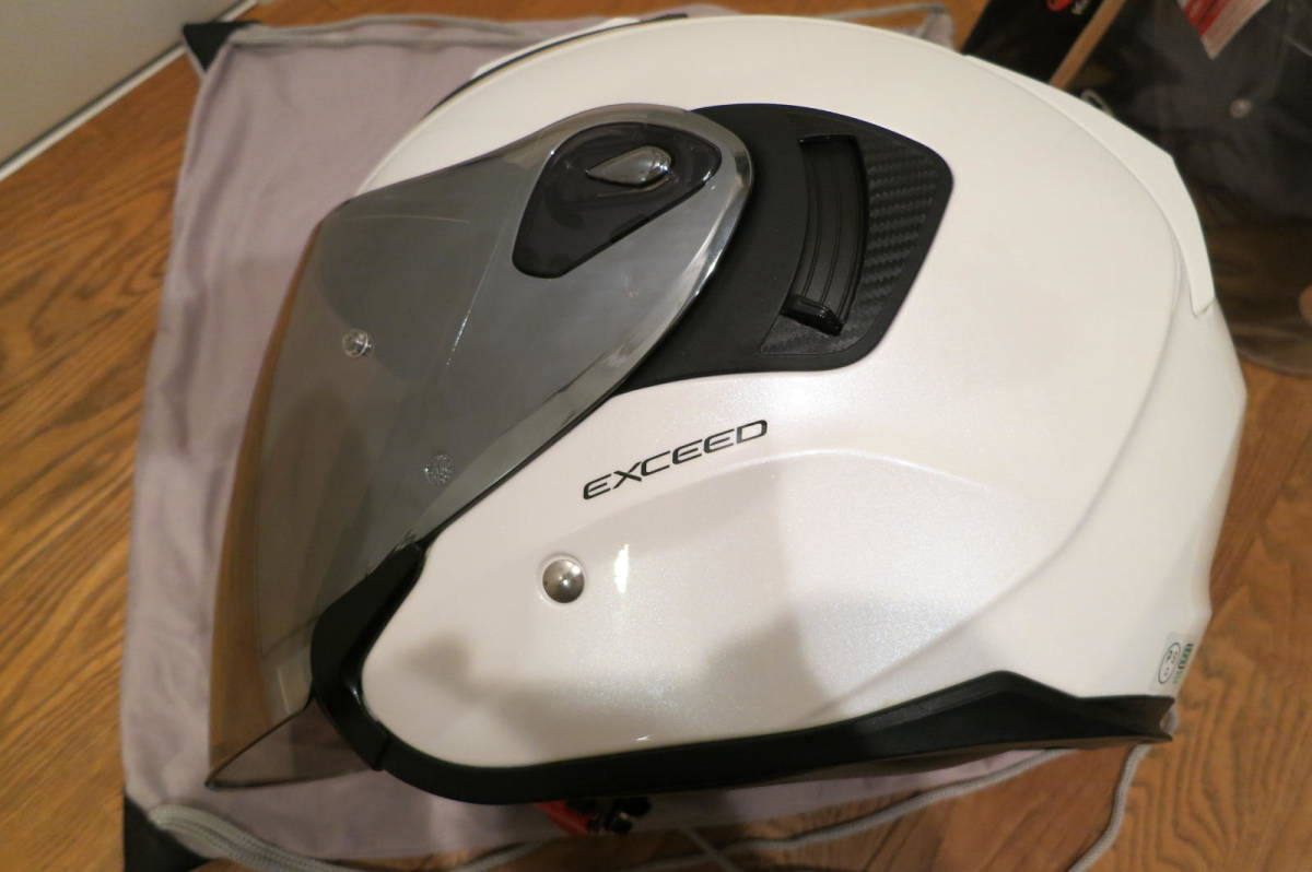 ☆(OGK KABUTO)バイクヘルメット ジェット EXCEEDLサイズ中古美品☆(L 
