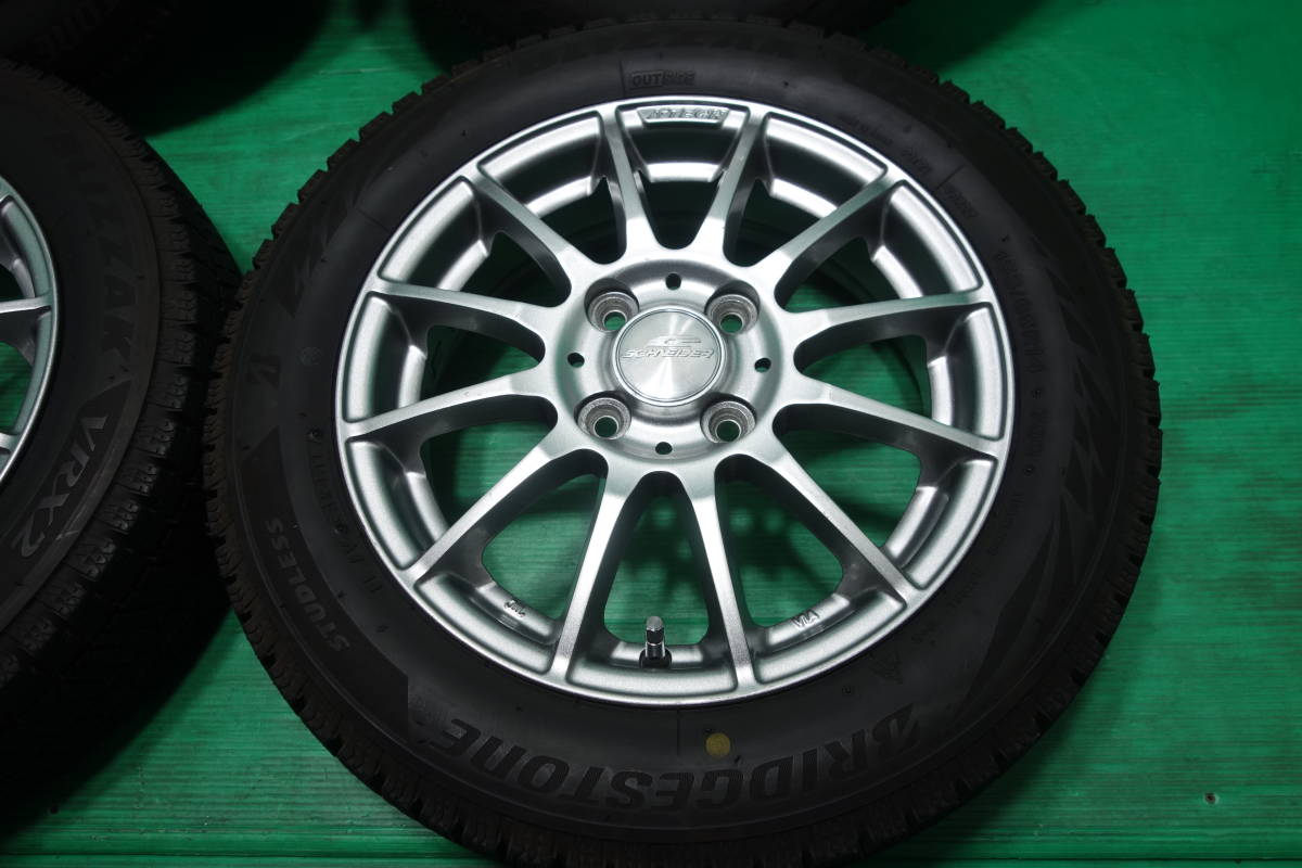 G1626-17 送料無料 155/65R14 スタッドレス 4本セット VRX2 8分山 深溝 