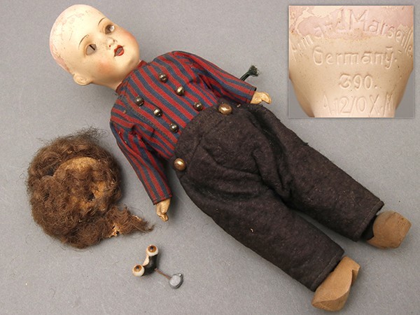 N879. アンティーク アーモンドマルセル 390 Armand Marseille ビスク