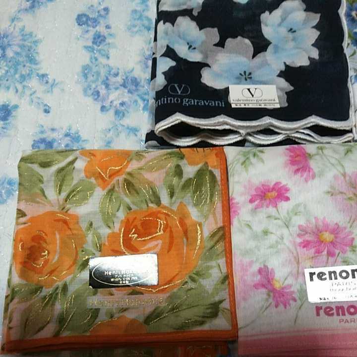 レディースブランドハンカチ5枚セット ウンガロ Valentinogaravani Renoma Henrihokobis Carlolauren 花柄色々 女性用 売買されたオークション情報 Yahooの商品情報をアーカイブ公開 オークファン Aucfan Com