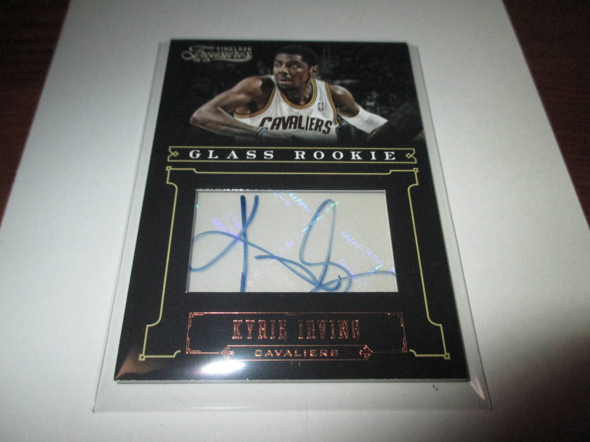 PANINI 2012 13 TIMELESS TREASURES KYRIE IRVING GLASS ROOKIE AUTO 