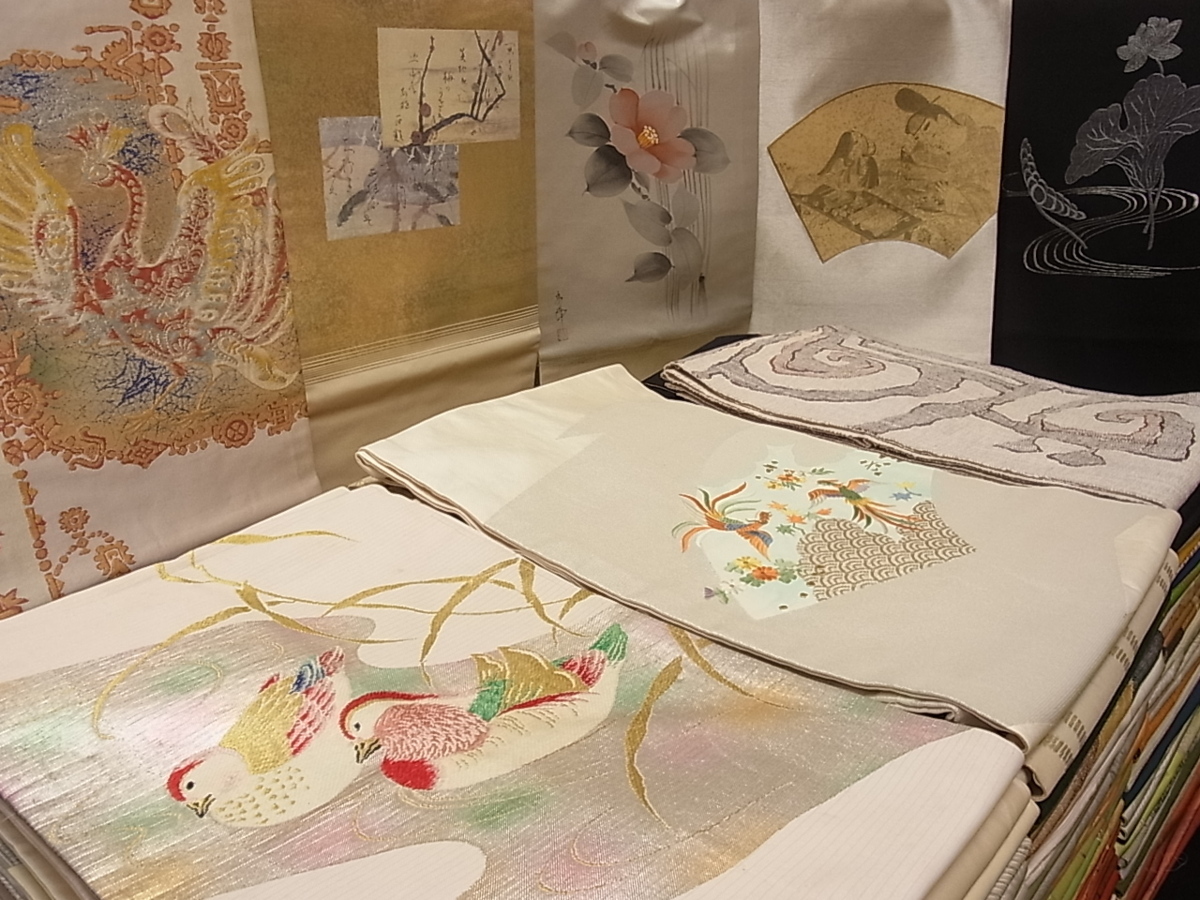 着物屋こころ□名古屋帯 まとめて 大量 全て正絹 未使用品あり 塩瀬 駒 
