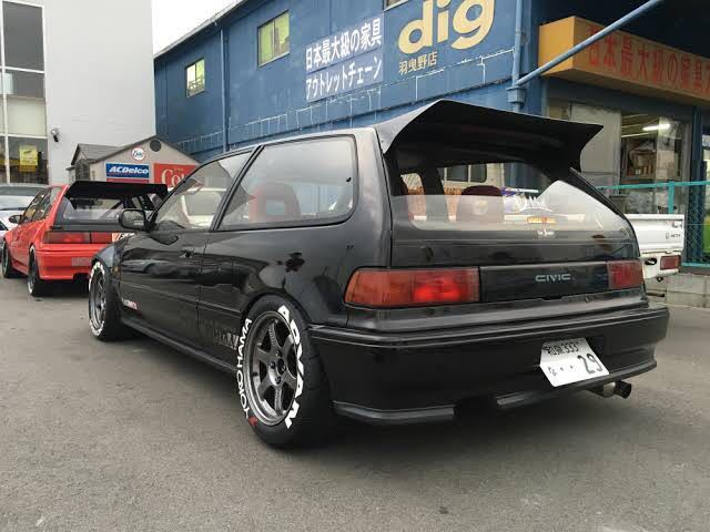 orakajdm EF グランドシビック カーボン 悪ッ羽 リアウイング 大阪JDM