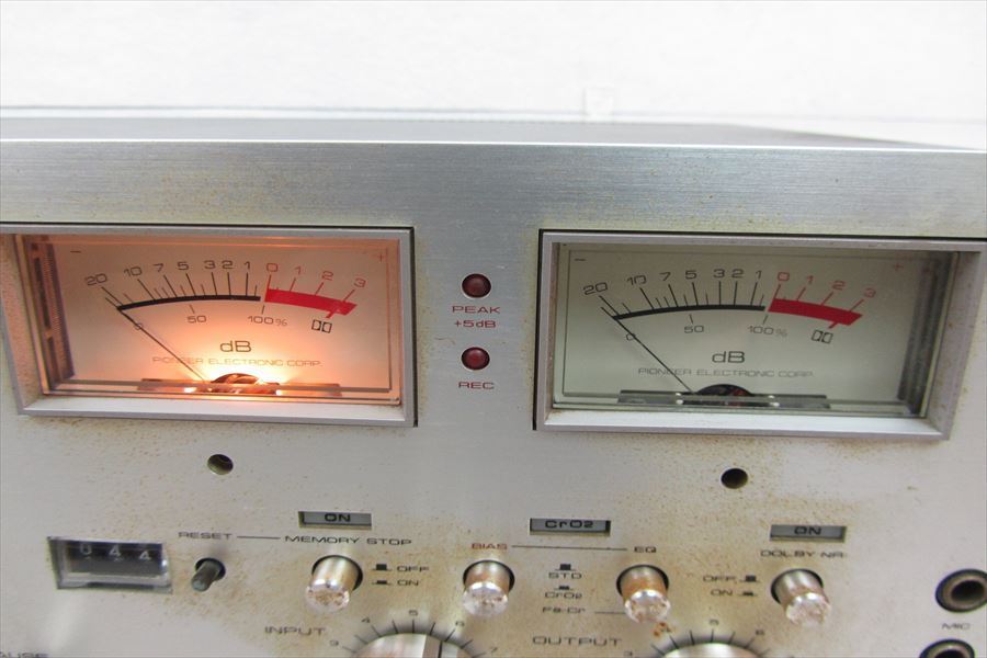 ▽ PIONEER パイオニア CT-8 カセットデッキ 中古 現状品 211105N7483