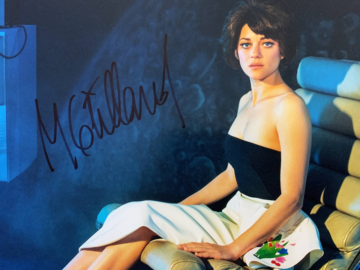 マリアンヌ‥マリオン・コティヤール直筆サイン入り写真‥ 仏女優 マリオン コティヤール直筆サイン インセプション ダークナイト
