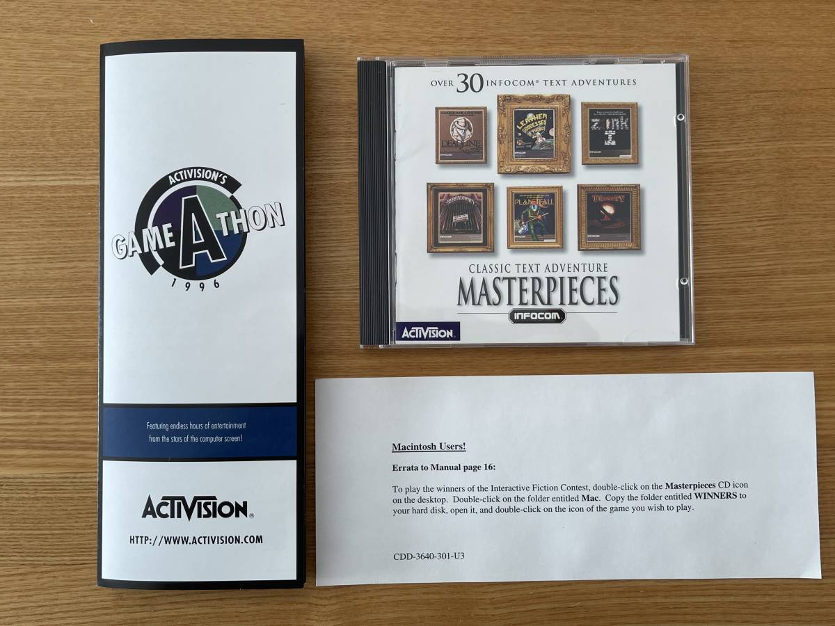 Classic Text Adventure Masterpieces INFOCOM / Activision / MS-DOS