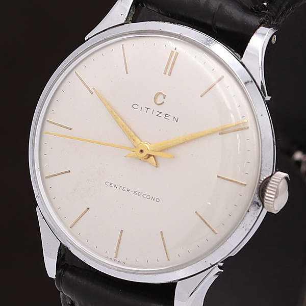1円◎稼働品◎【CITIZEN/シチズン】センターセコンド Cマーク 手巻き アンティーク 13001 シルバー文字盤 メンズ腕時計 A0156859 Yahoo!オークション -「1円(citizen シチズン)」(シチズンコレクション OH済 1950年代 Citizen