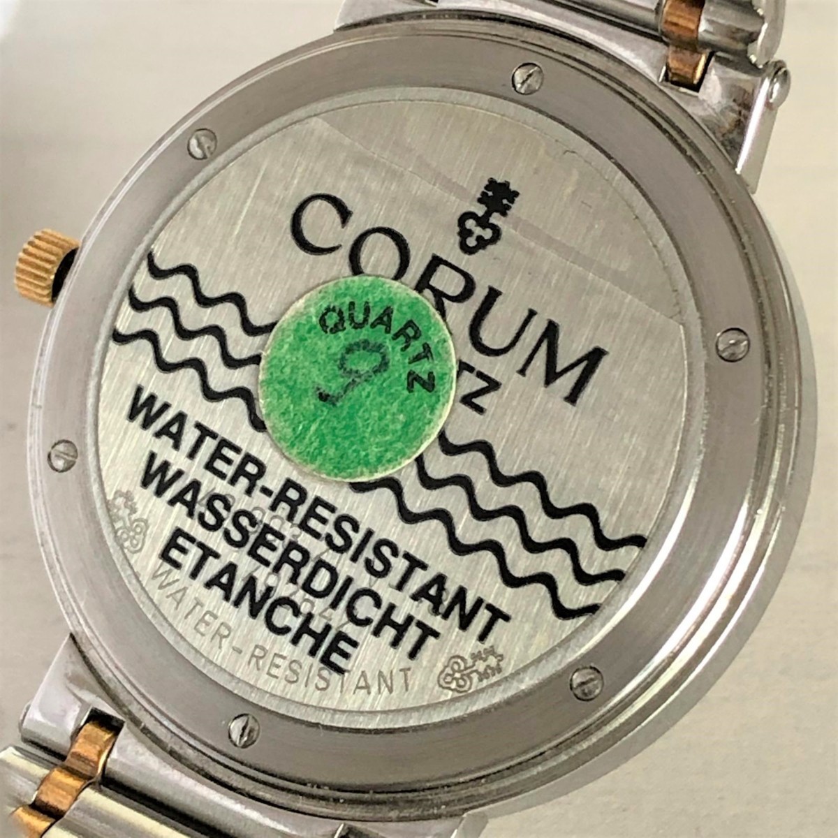 CORUM コルム ロムルス コンビ シルバー文字盤 クォーツ 腕時計 稼働品 