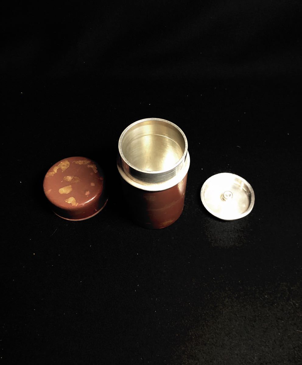 茶壺 錫製 錫半 煎茶道具 茶入 上錫 茶道具 茶入茶壺 金属工芸 茶筒