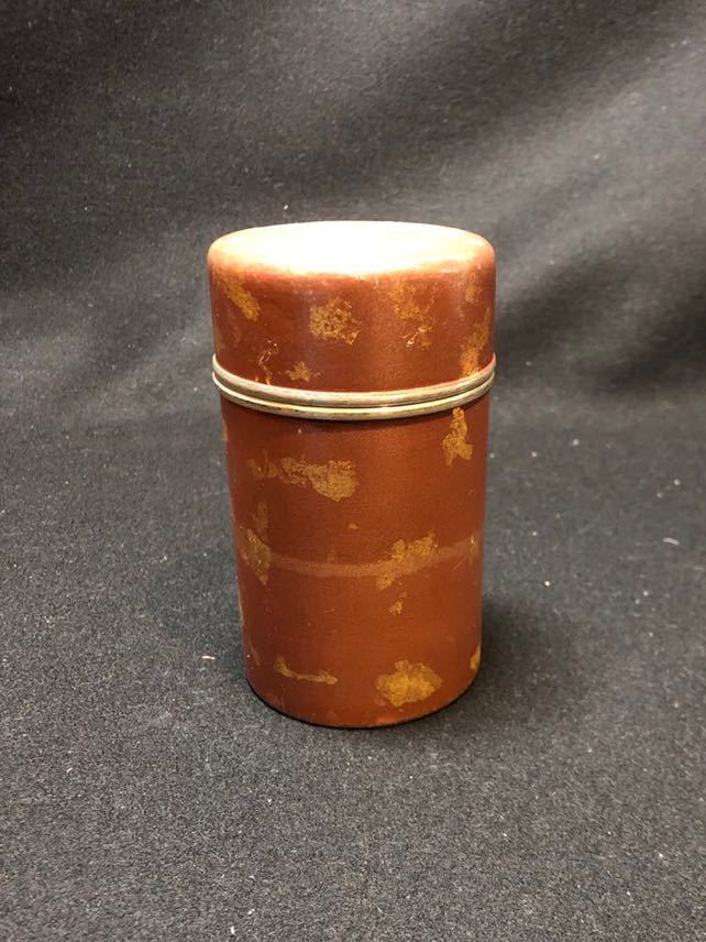 茶壺 錫製 錫半 煎茶道具 茶入 上錫 茶道具 茶入茶壺 金属工芸 茶筒