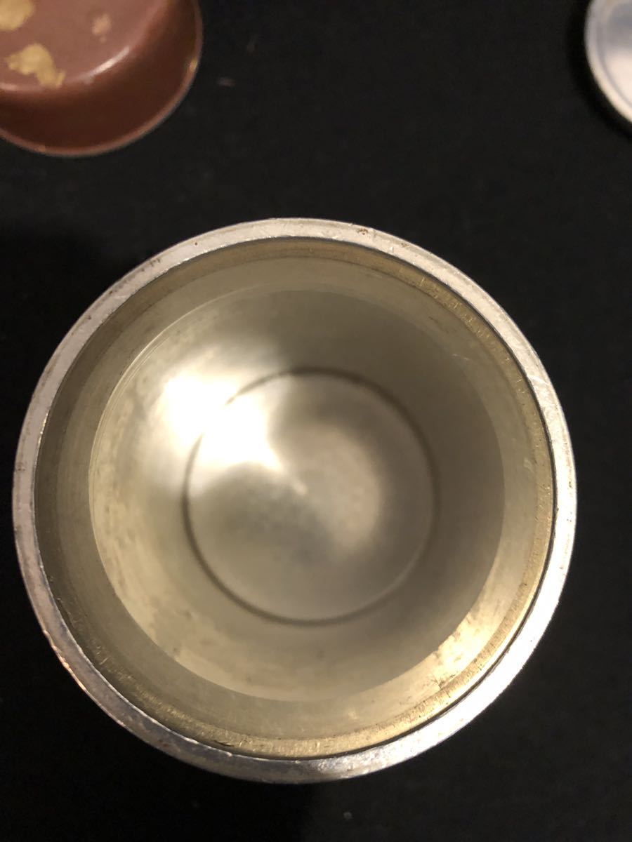 茶壺 錫製 錫半 煎茶道具 茶入 上錫 茶道具 茶入茶壺 金属工芸 茶筒